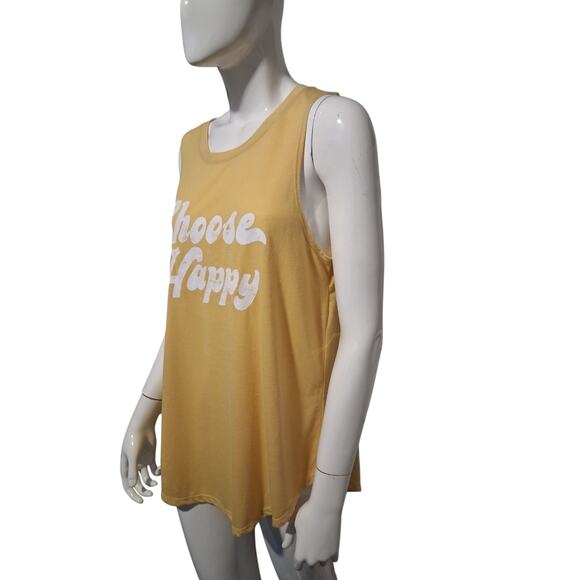 Grayson Threads Womens sz XXL “Choose Happy” Grungecore Academia Prep Tank Top - Picture 2 of 9